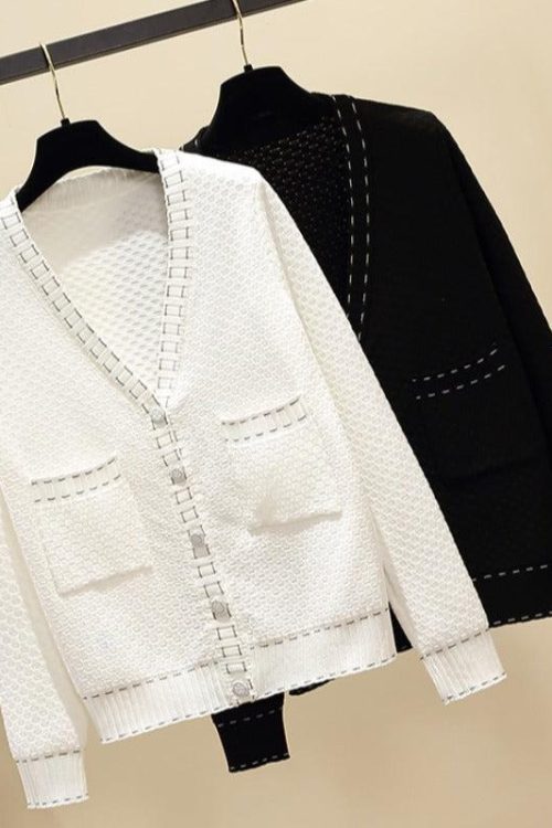Plus Size Chanel-Esque Cardigan Jacket